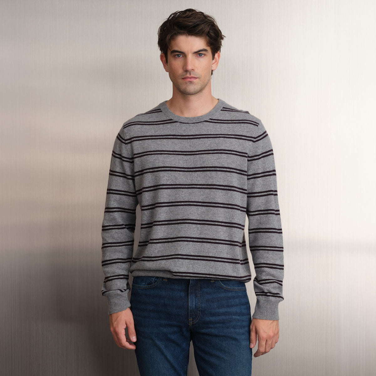 MEN'S STRIPE CREW