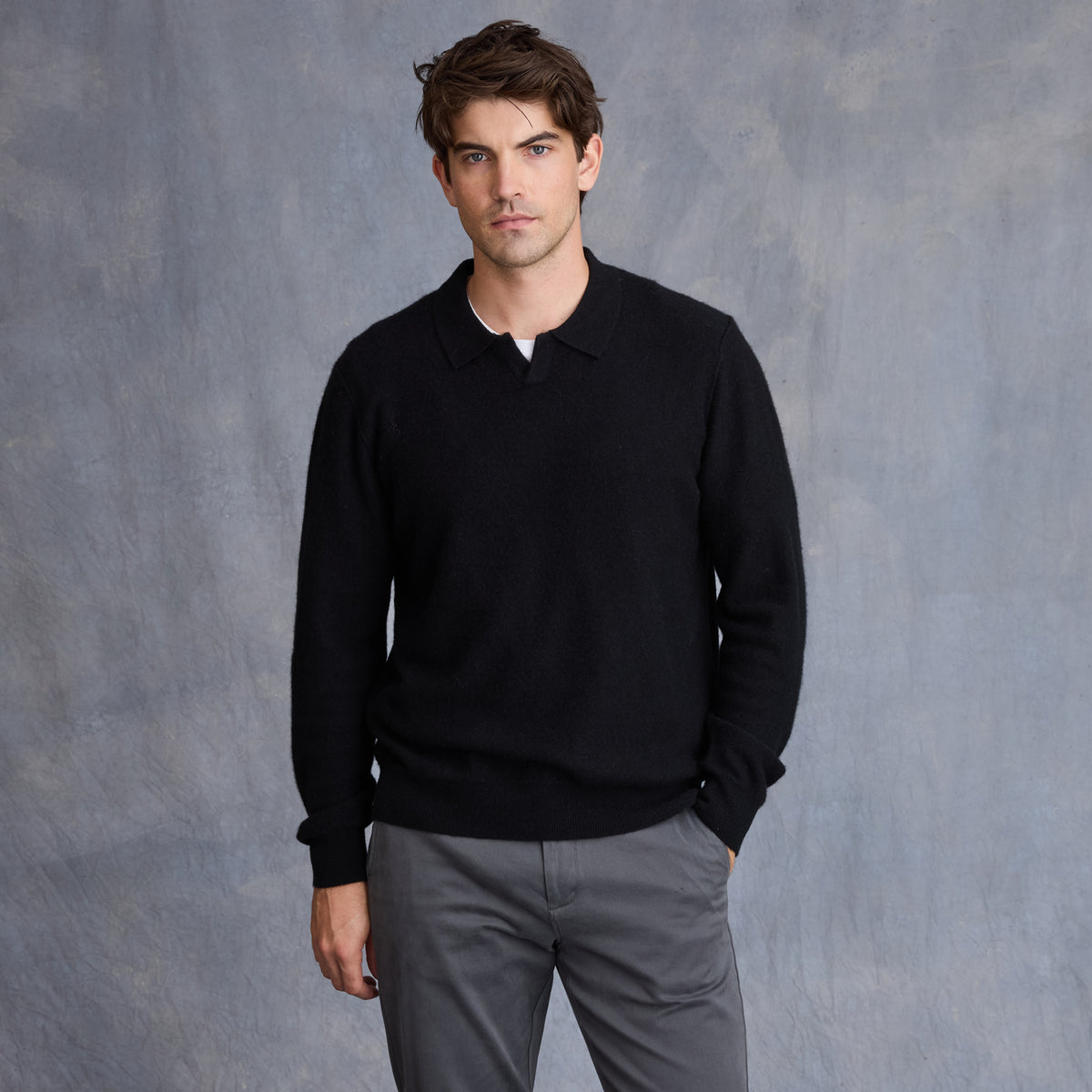MEN'S JOHNNY COLLAR POLO