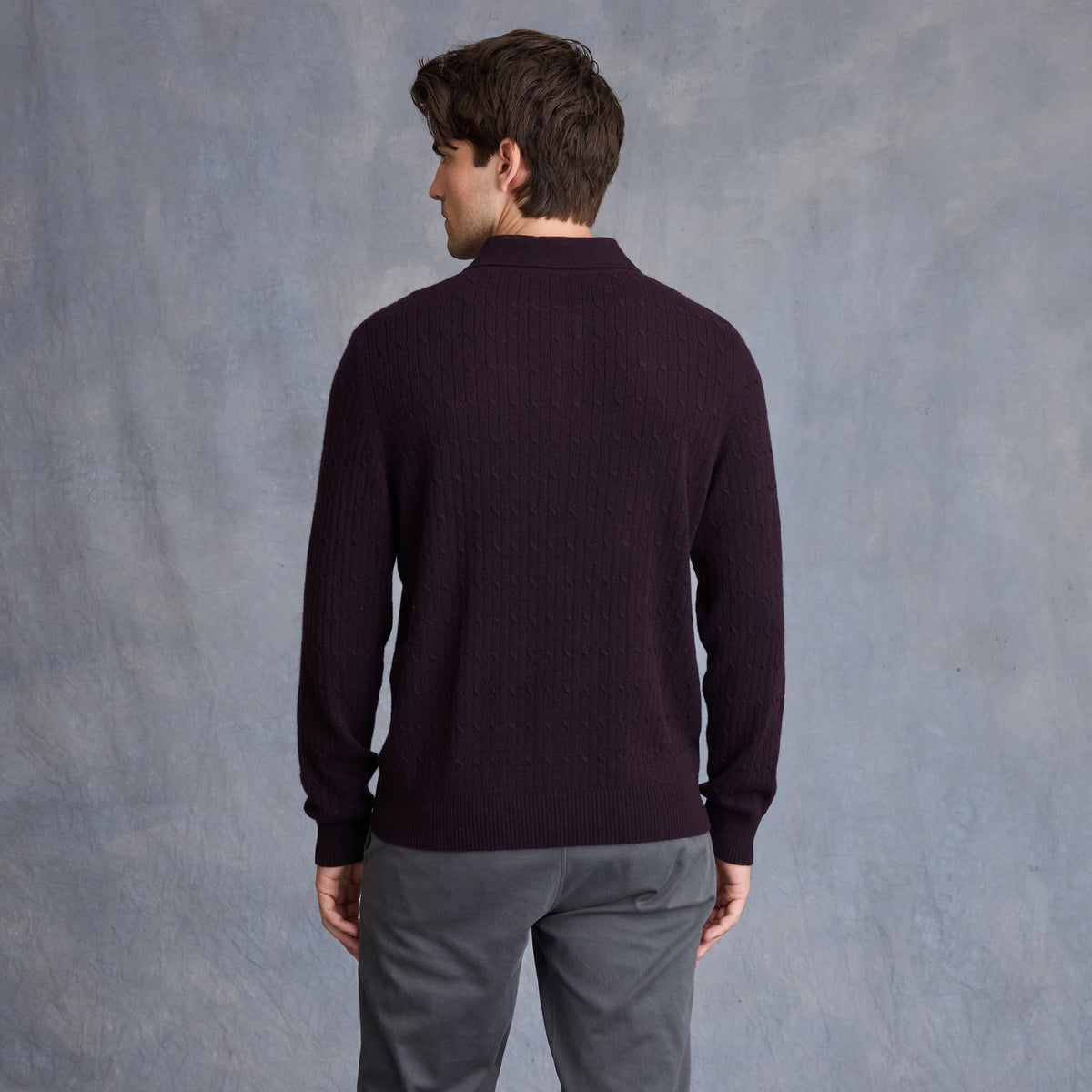 MEN'S CABLE POLO
