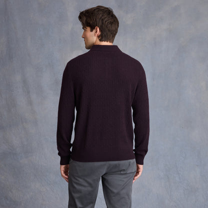 MEN'S CABLE POLO