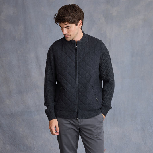 MEN'S QUILTED VEST  