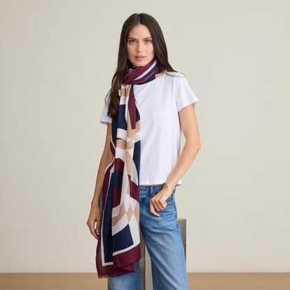 GEOMETRIC PRINTED SCARF