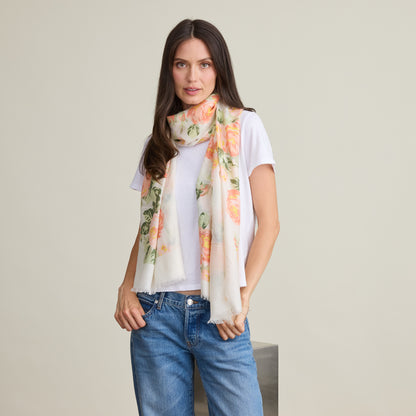 ROSE PRINTED SCARF