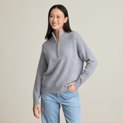 SOLID QUARTER ZIP