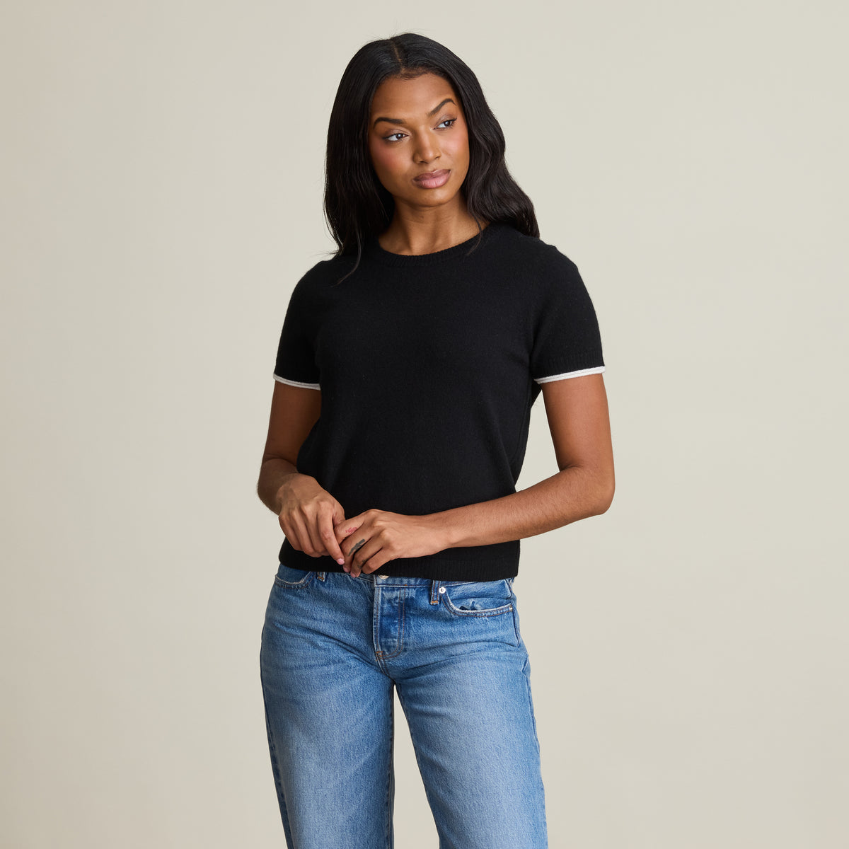 TIPPED RELAXED TEE