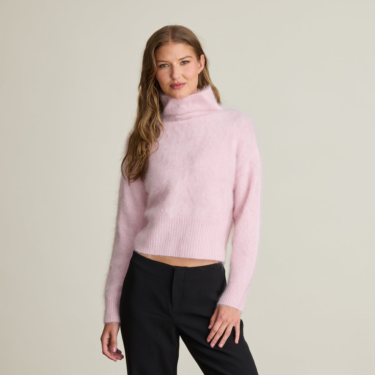 BRUSHED LUXE CROPPED MOCKNECK