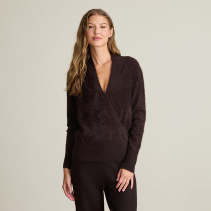 BRUSHED WRAP TOP