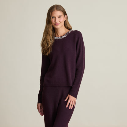 JEWEL NECK TOP