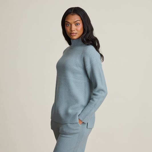POINTELLE MOCKNECK TUNIC  