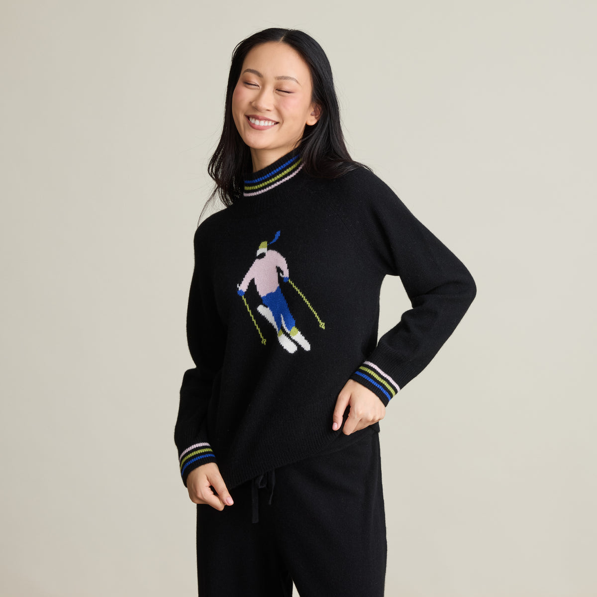SKIER MOCKNECK