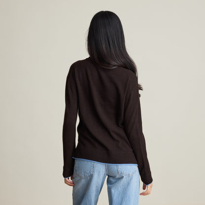 TIPPED RELAXED CREW