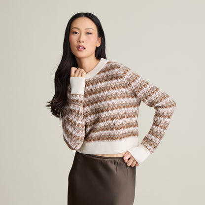 FAIR ISLE CROPPED CREW