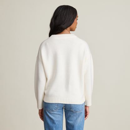 LUXE DROP SHOULDER CREW