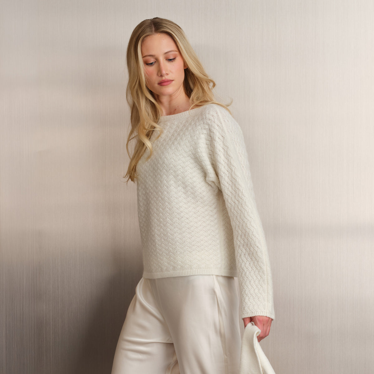 LUXE TEXTURED BOATNECK
