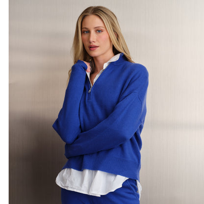 SOLID QUARTER ZIP