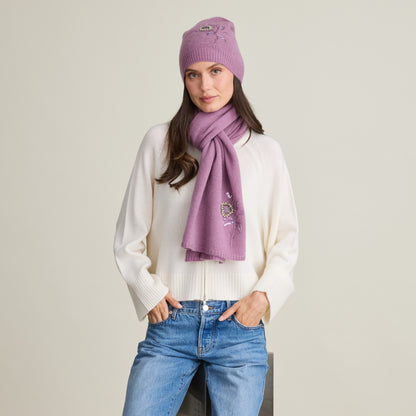 SEQUIN FLOWER SCARF