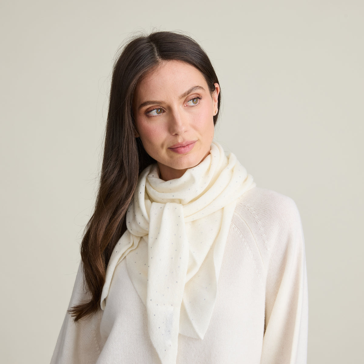 RHINESTONE TRIANGLE SCARF