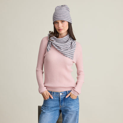 STRIPED TRIANGLE SCARF