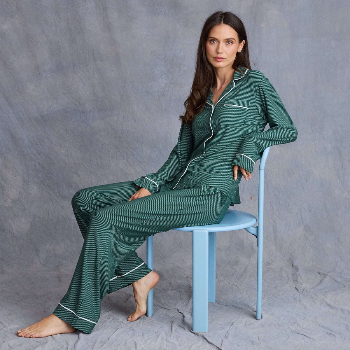 STRIPED LONG PJ SET