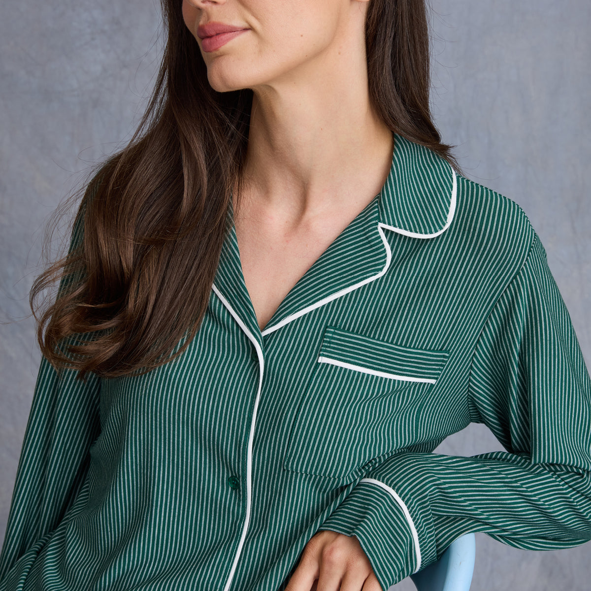 STRIPED LONG PJ SET