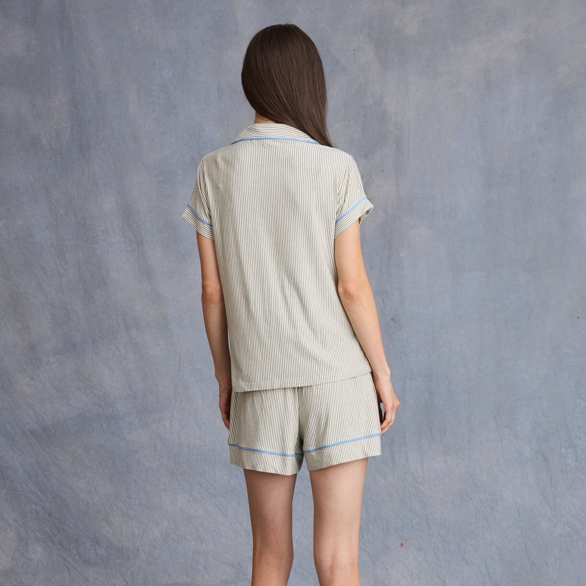 STRIPE SHORT PJ SET