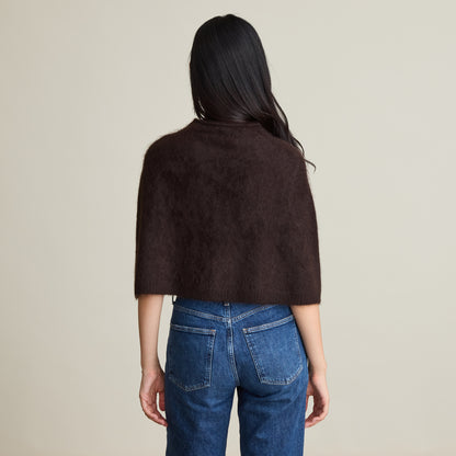 BRUSHED MOCK NECK CAPELET