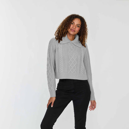 REMOVABLE COLLAR CABLE CROP POLO