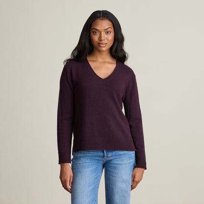RELAXED V NECK