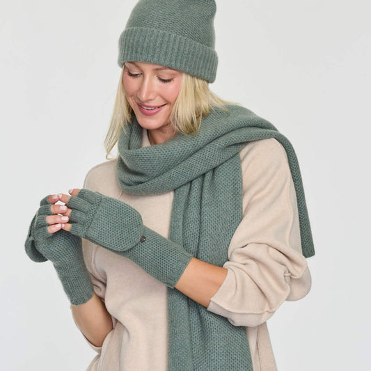 HONEYCOMB CONVERTIBLE MITTEN  