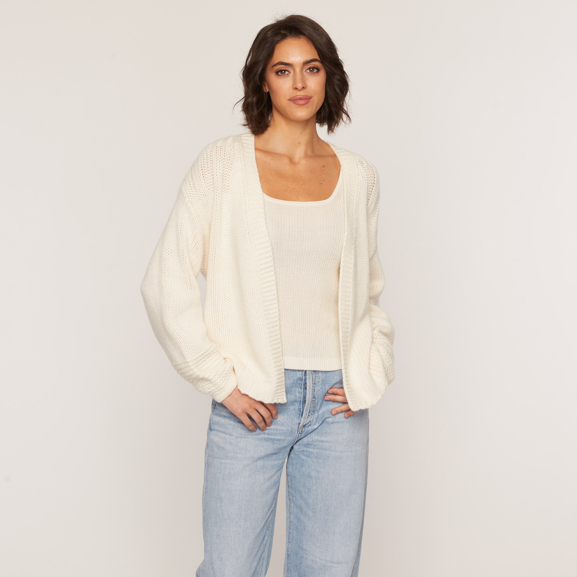 White 2025 cardigan sale