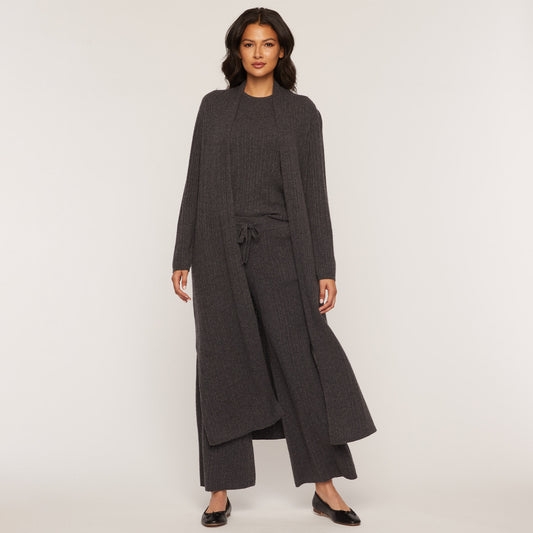 Long Ribbed Duster  