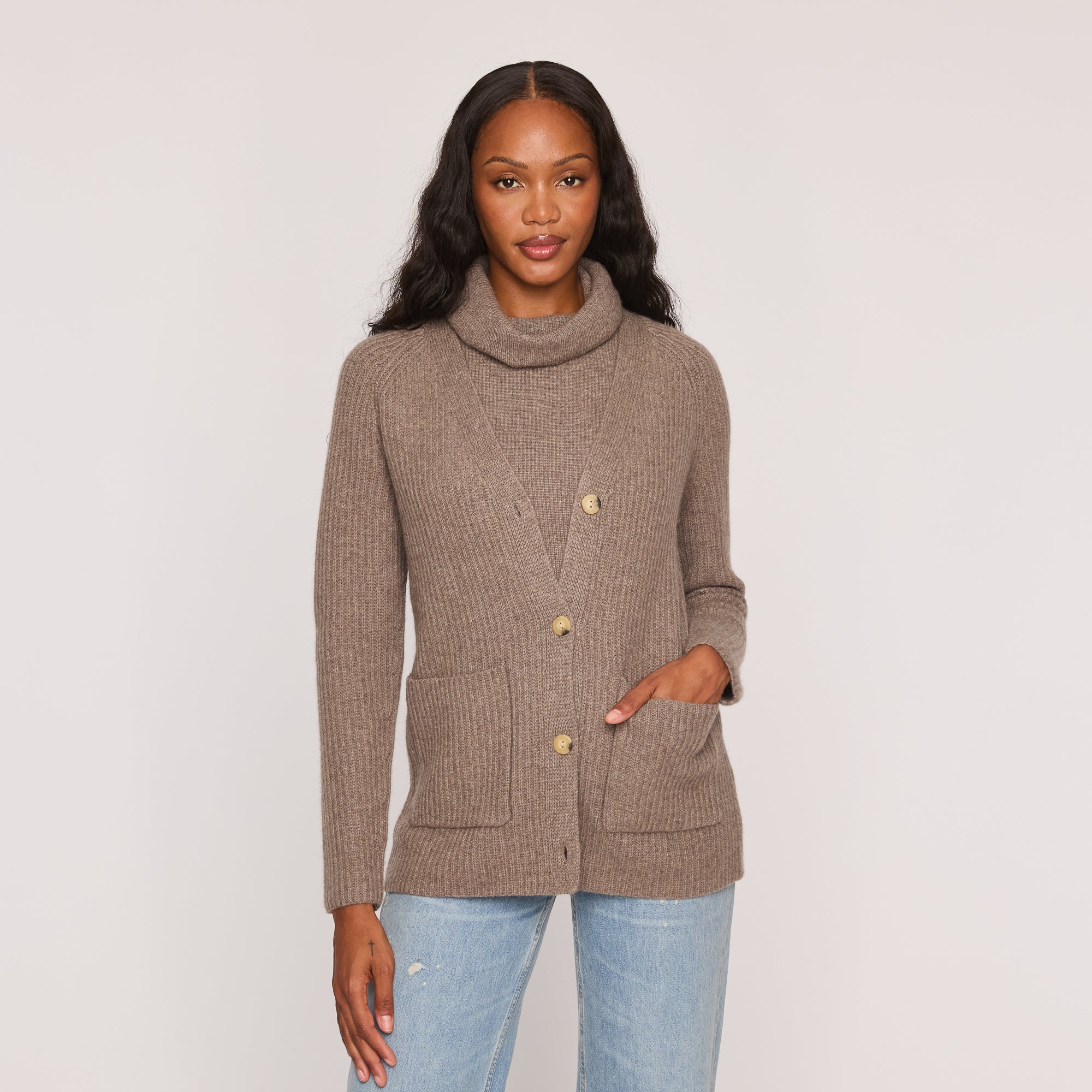 Cashmere Boyfriend Cardigan The Cashmere Sale