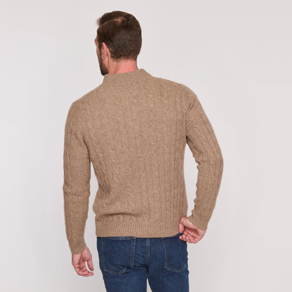 Men's Cable Quarter Zip